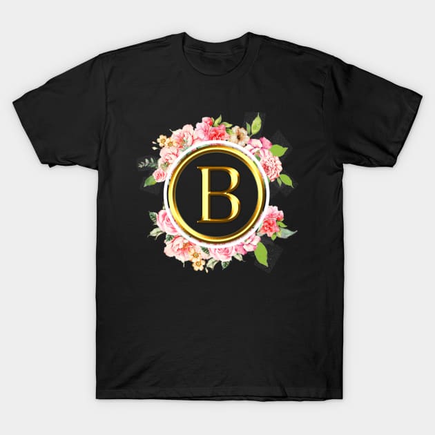 Letter B Shirt Alphabet Letter B Different Colors T-Shirt by EmmaShirt